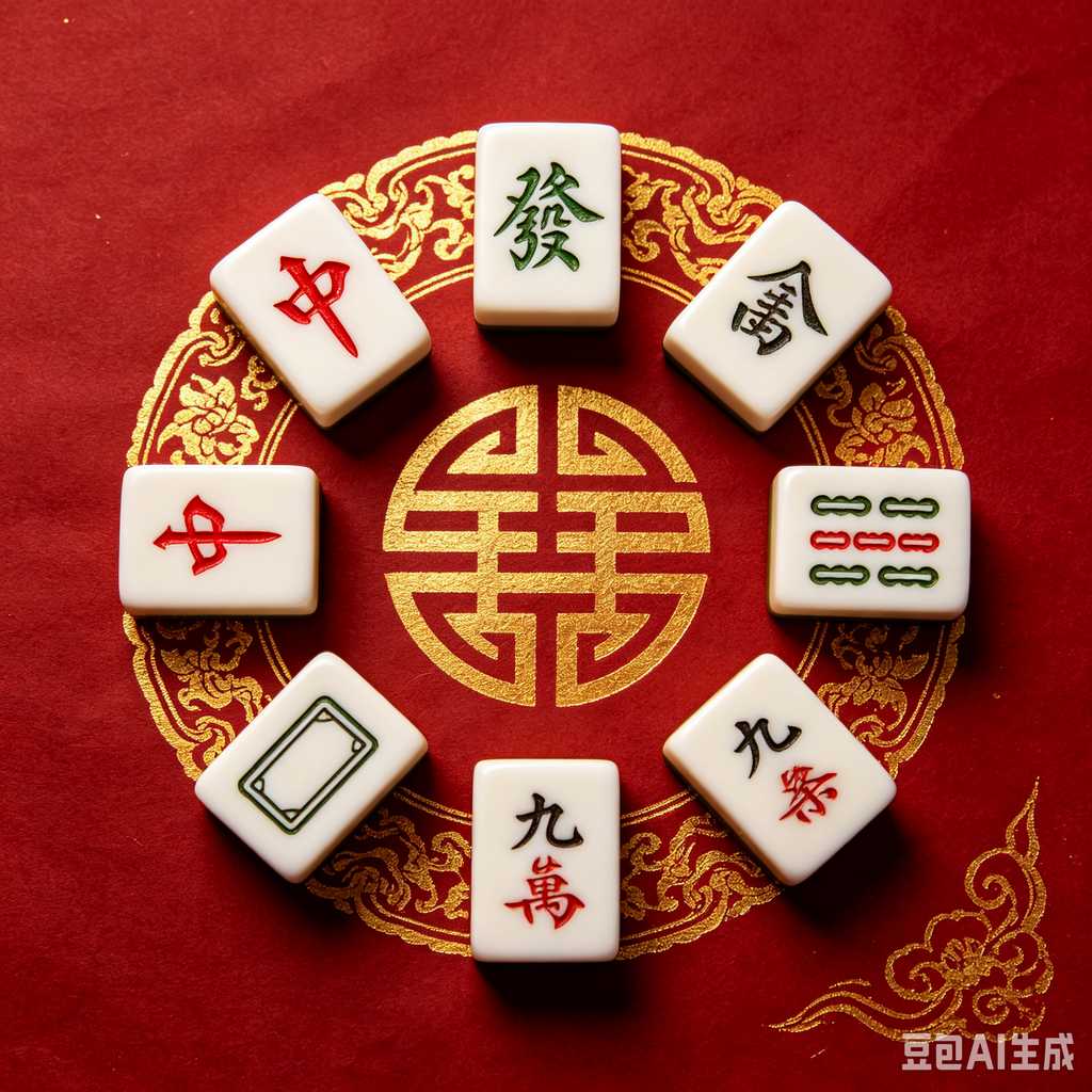 bright print mahjong tiles